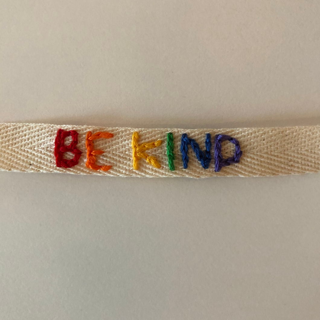 Rainbow Custom Embroidered Bracelet