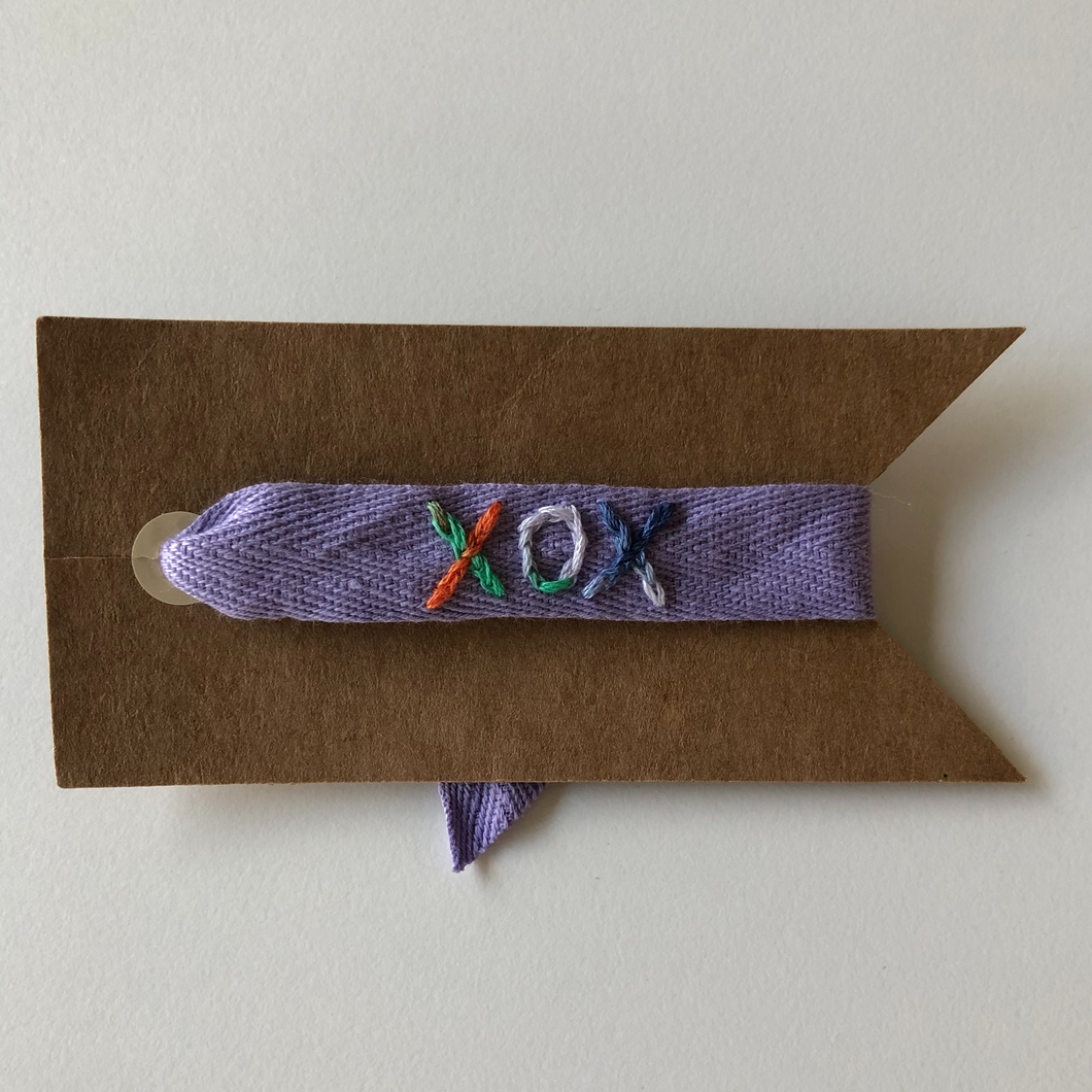 XOX Embroidered Bracelet