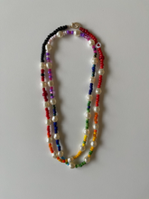 Load image into Gallery viewer, Double Rainbow Pearl Necklace
